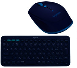 LOGITECH  Wireless Optical Mouse & Keyboard Bundle - Blue